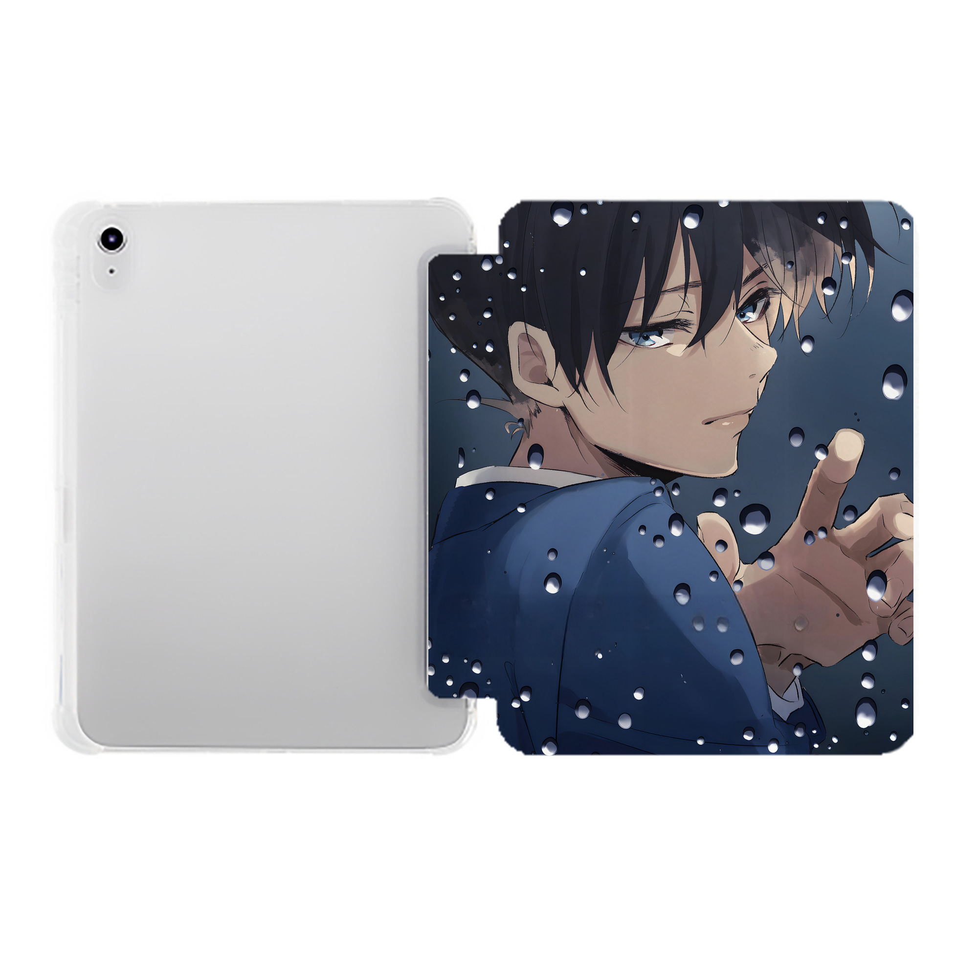 （画像用） 名探偵コナン Detective Conan IPad ケース ペン収納付き 三つ折りスタンド PUレザー×シリコン 対応機種9.5/10.5/10.9インチ